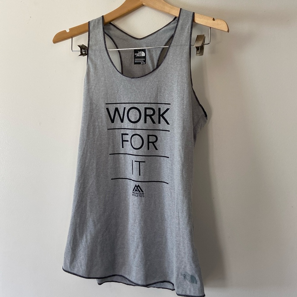 Women’s The North Face Tank Top Size M New Without Tags Condition “Work For It”